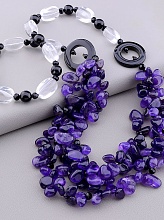картинка Бусы Аметист Горный хрусталь Агат 70 см от магазина Wolves