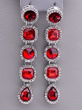 картинка Серьги 'Juleeze' Фианит (родий) от магазина Wolves