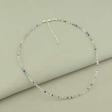 картинка Подвеска 'SUNSTONES' Флюорит Серебро(925) 42 см от магазина Wolves