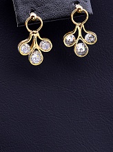 картинка Серьги 'Unfading Love' Фианит (Позолота (18к)) от магазина Wolves