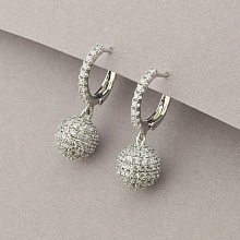 картинка Серьги 'XUPING' Фианит (родий) от магазина Wolves