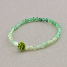 картинка Браслет 'SUNSTONES' Агат Полимерная глина 16 см от магазина Wolves