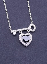 картинка Подвеска 'XUPING' Фианит 46 см (родий) от магазина Wolves