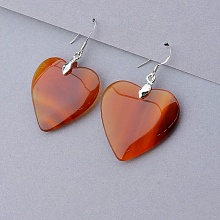 картинка Серьги Сердолик от магазина Wolves