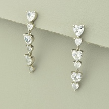 картинка Серьги 'XUPING' Фианит (родий) от магазина Wolves