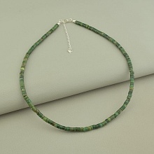 картинка Подвеска 'SUNSTONES' Яшма Серебро(925) 42 см от магазина Wolves