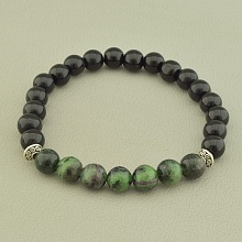 картинка Браслет 'SUNSTONES' Агат Цоизит 18 см от магазина Wolves