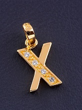 картинка Кулон 'XUPING' Фианит (позолота 18к) от магазина Wolves