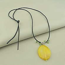 картинка Подвеска 'SUNSTONES' Агат 60 см от магазина Wolves