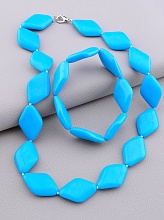 картинка Бусы+Браслет Бирюза 50 см от магазина Wolves