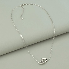 картинка Подвеска 'Saiya' Фианит 40 см (родий) от магазина Wolves