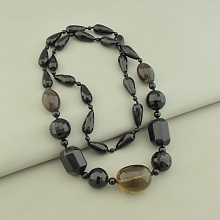 картинка Бусы Агат Раухтопаз 76 см от магазина Wolves