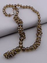 картинка Бусы Раухтопаз Чешский хрусталь 50 см от магазина Wolves