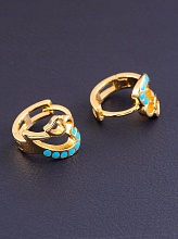 картинка Серьги 'XUPING' Эмаль (позолота 18к) от магазина Wolves