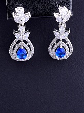 картинка Серьги 'Big Dipper' Фианит (родий) от магазина Wolves