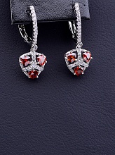 картинка Серьги 'XUPING' Фианит (родий) от магазина Wolves