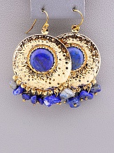 картинка Серьги 'Stainless Steel' Лазурит Содалит от магазина Wolves