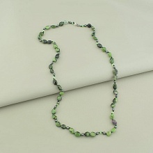 картинка Бусы 'SUNSTONES' Цоизит Гематит 68 см от магазина Wolves