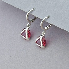 картинка Серьги 'XUPING' Фианит (родий) от магазина Wolves