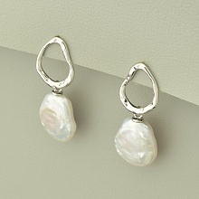 картинка Серьги Жемчуг (родий) от магазина Wolves