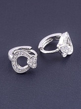 картинка Серьги 'XUPING' Фианит (родий) от магазина Wolves