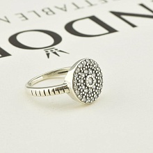 картинка Кольцо серебряное с фианитом 'Pandora style' от магазина Wolves
