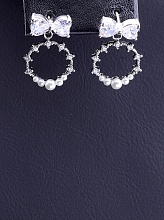 картинка Серьги Майорка 'XUPING' (родий) от магазина Wolves