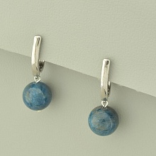 картинка Серьги 'SUNSTONES' Апатит (родий) от магазина Wolves