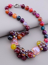 картинка Бусы Агат Чешский хрусталь 49 см от магазина Wolves