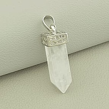 картинка Кулон Горный хрусталь 37x10мм от магазина Wolves
