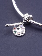 картинка Шарм Фианит 23х10 (родий) от магазина Wolves