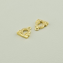 картинка Кулон Фианит 8х8 (позолота 18к (лимонная)) от магазина Wolves