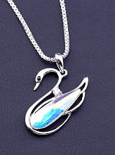 картинка Подвеска 'XUPING' Swarovski 40 см (родий) от магазина Wolves