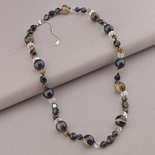 картинка Бусы 'SUNSTONES' Агат Чешский хрусталь 51 см от магазина Wolves