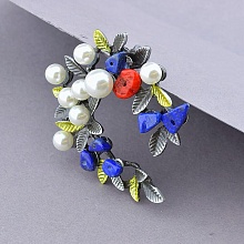 картинка Брошь Майорка Лазурит 50х40мм от магазина Wolves