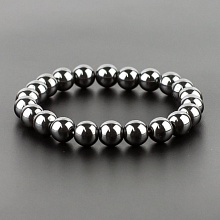 картинка Элитный Браслет из Гематита на резинке от магазина Wolves