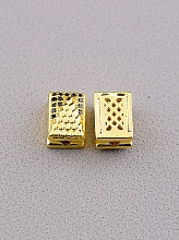 картинка Вставка Фианит 10х7 (позолота 18к) от магазина Wolves