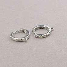 картинка Швензы Пара Фианит родий 13х13см от магазина Wolves