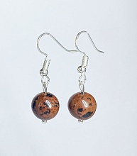 картинка Элитные Серьги Обсидиан №2 от магазина Wolves