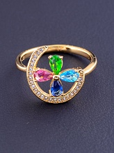 картинка Кольцо 'XUPING' Фианит (позолота 18к) от магазина Wolves