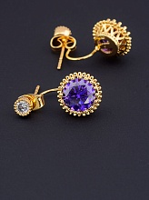 картинка Серьги 'XUPING' Фианит (позолота 18к) от магазина Wolves