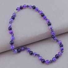 картинка Бусы 'SUNSTONES' Агат Чешский хрусталь 42 см от магазина Wolves