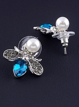 картинка Серьги 'Juleeze' Фианит (родий) от магазина Wolves