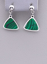 картинка Серьги 'Stainless Steel' Малахит от магазина Wolves