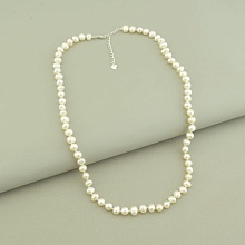 картинка Бусы 'SUNSTONES' Жемчуг Серебро(925) 44 см от магазина Wolves