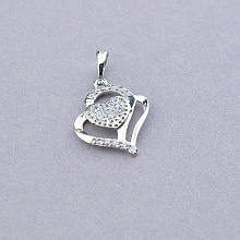 картинка Кулон 'XUPING' Фианит  (родий) от магазина Wolves