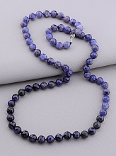 картинка Бусы 'SUNSTONES' Иолит Серебро(925) 65 см от магазина Wolves