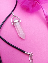 картинка Кулон Розовый кварц от магазина Wolves