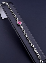 картинка Браслет 'XUPING' Фианит 17 5 см (родий) от магазина Wolves