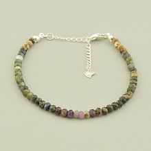 картинка Браслет 'SUNSTONES' Турмалин Серебро(925) 18 см от магазина Wolves